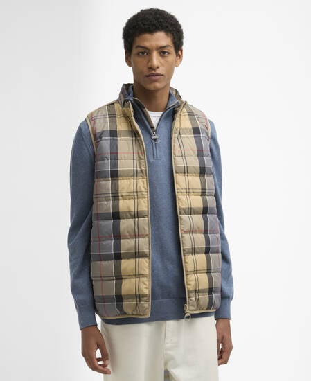 Reversible Tartan Puffer Gilet Dress Tartan