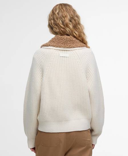 Marla Knitted Bomber Neutral