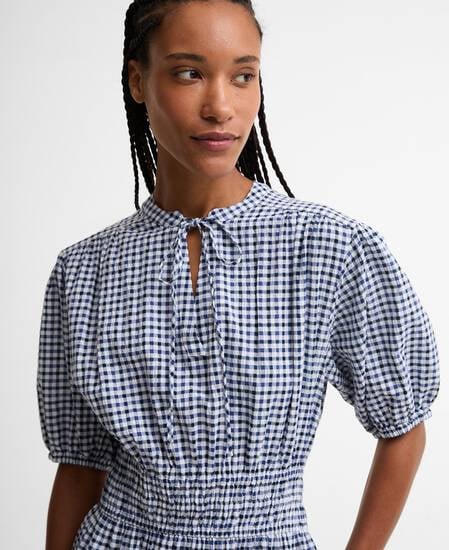 Ashwell Gingham Tiered Midi Dress Multi Gingham