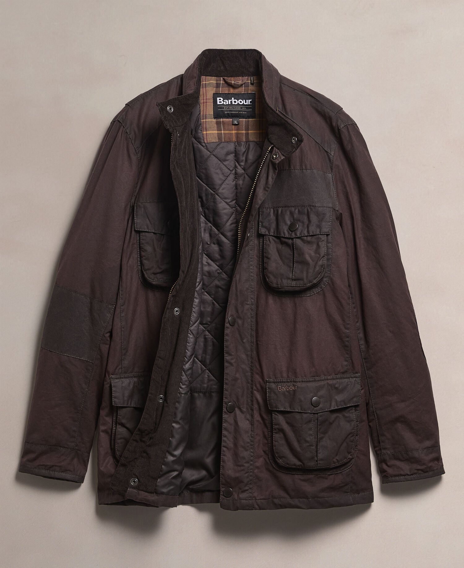 Barbour Re-Loved Men's Corbridge Waxed Jacket - Size XL Rustic