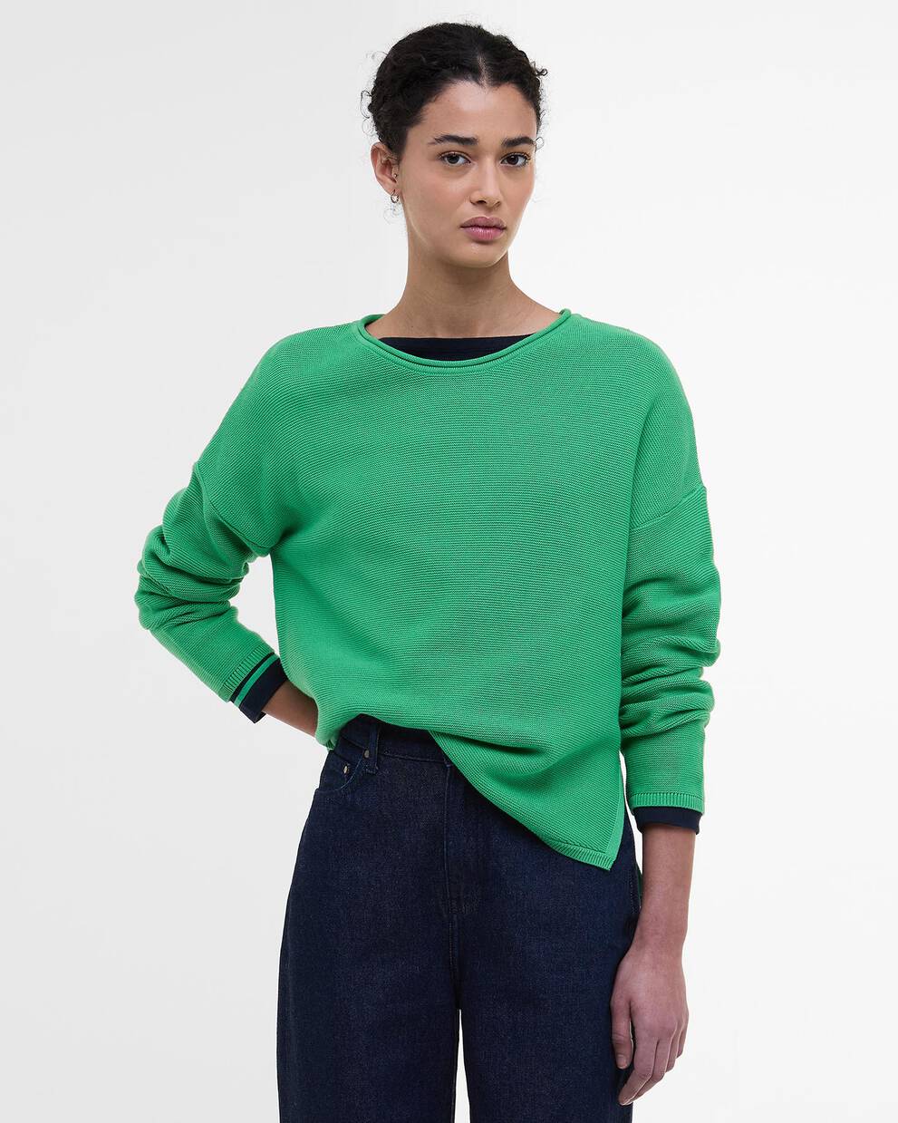 Marine Crew Neck Jumper