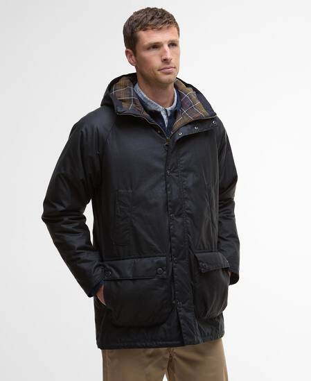 Bedale Waxed Parka Navy