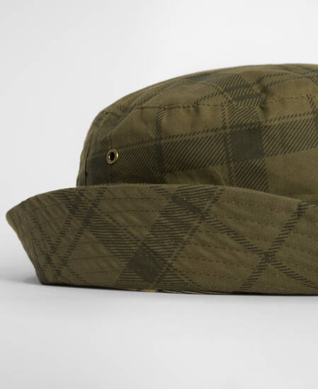 Tartan Transport Bucket Hat Dusky Green Tartan