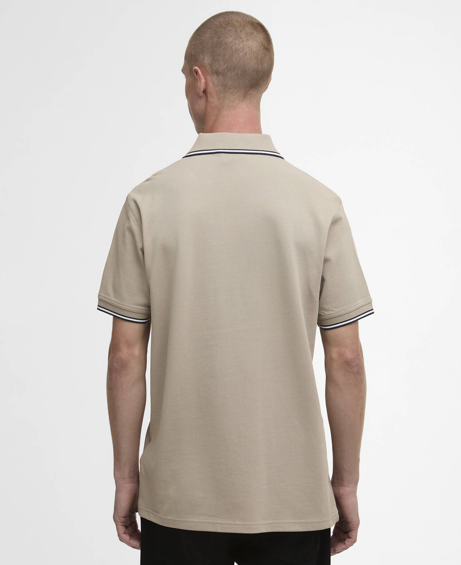 Evan Short-Sleeved Polo Shirt Concrete image number 2