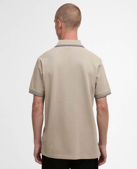 Evan Short-Sleeved Polo Shirt Concrete