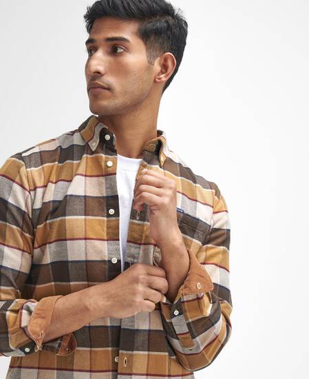 Valley Tailored Long-Sleeved Shirt Classic Brown Valley Tailored Long-Sleeved Shirt Classic Brown