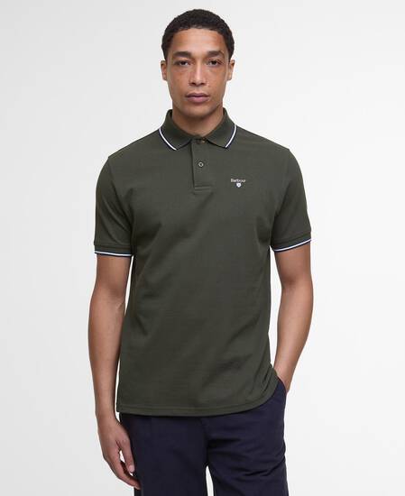Fielding Tailored Short-Sleeved Polo Shirt Olive Fielding Tailored Short-Sleeved Polo Shirt Olive