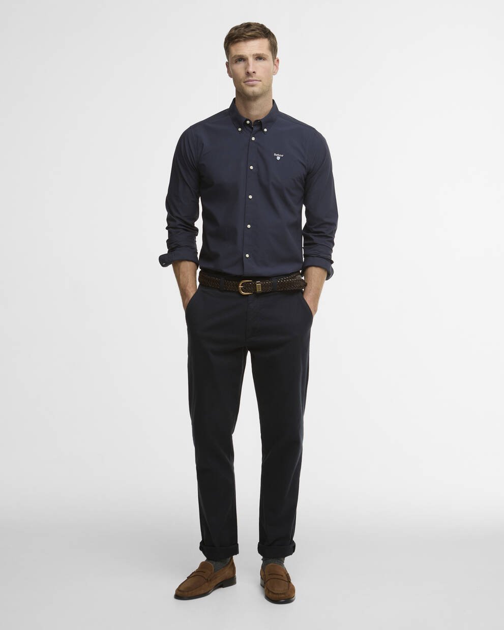 Camicia a maniche lunghe dalla vestibilit&agrave; leggermente aderente Treeport