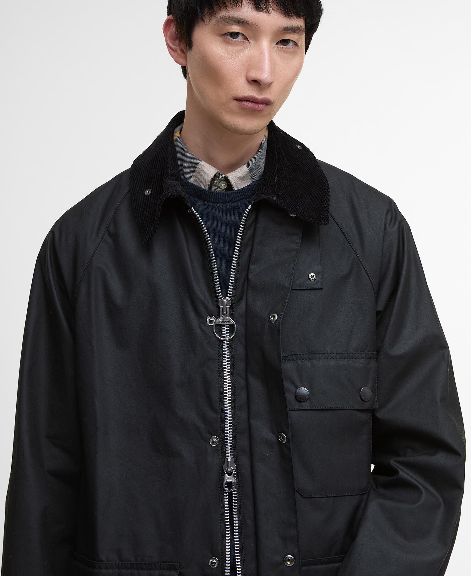 Buy Oversized Solway Waxed Jacket for GBP 319.00 | BARBOUR_GB