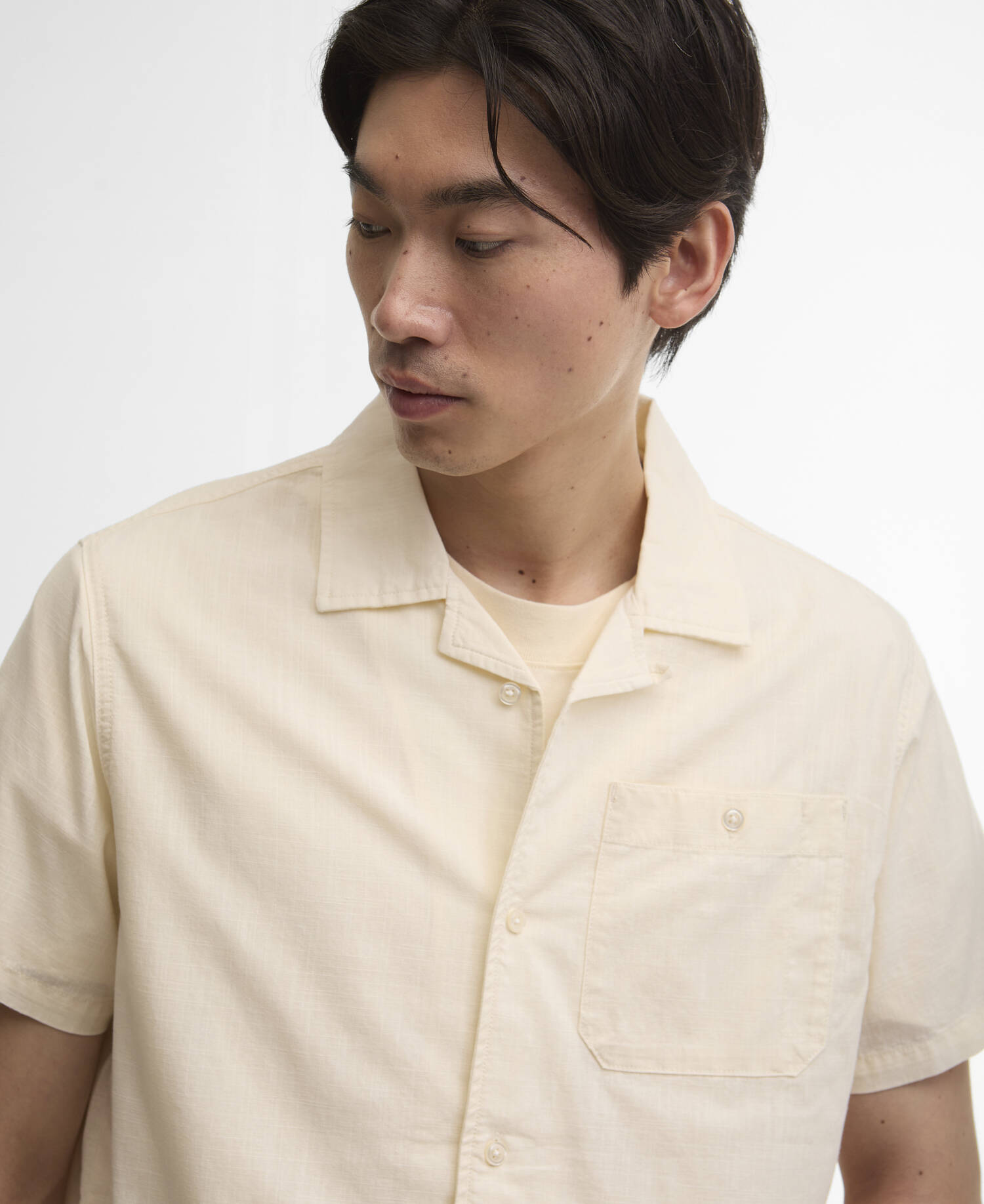 Hemd Parkvale Slub Short-Sleeved Relaxed Neutral image number 3