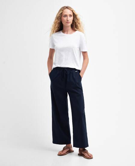 Christie Wide-Leg Trousers Classic Navy