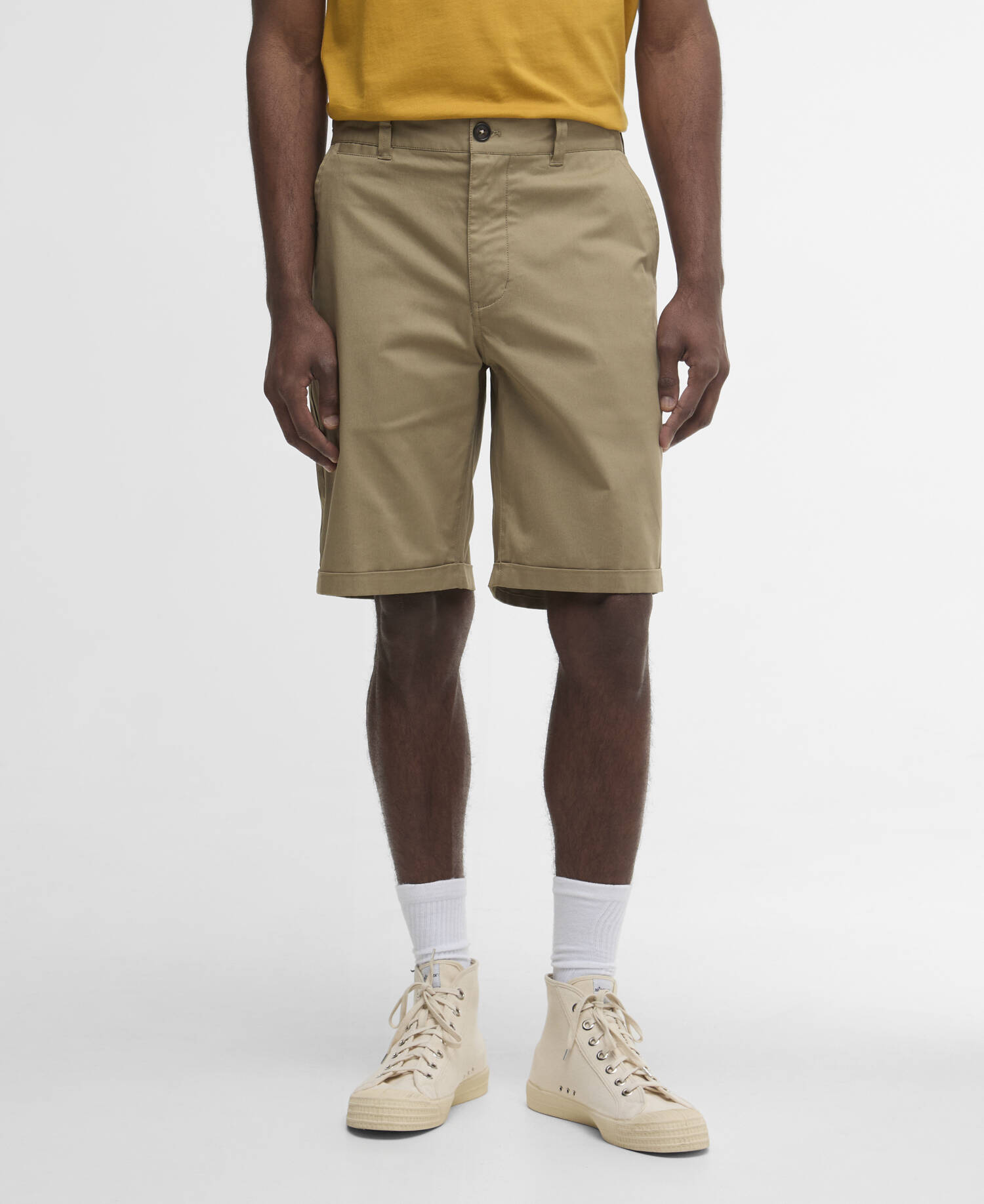 Smart Chino Shorts Grey Olive image number 1
