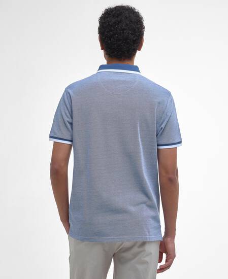 Polo Barnard a maniche corte Dark Denim