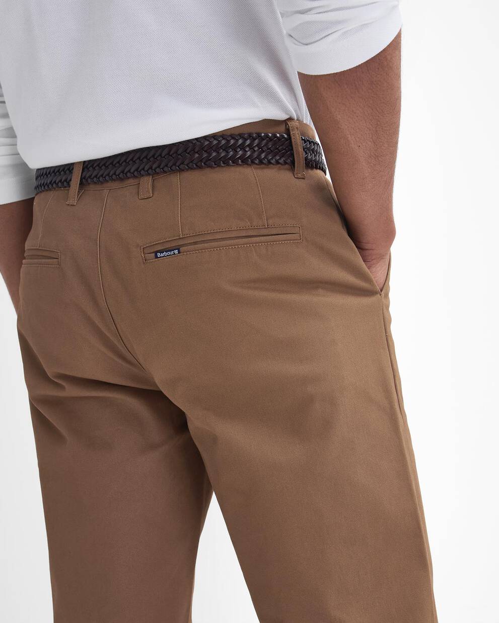 Suede Sateen Tailored Trousers