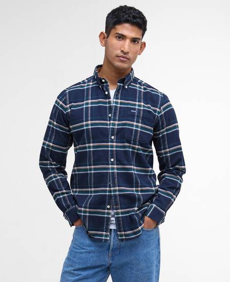 Ronan Tailored Long-Sleeved Shirt Inky Blue Ronan Tailored Long-Sleeved Shirt Inky Blue