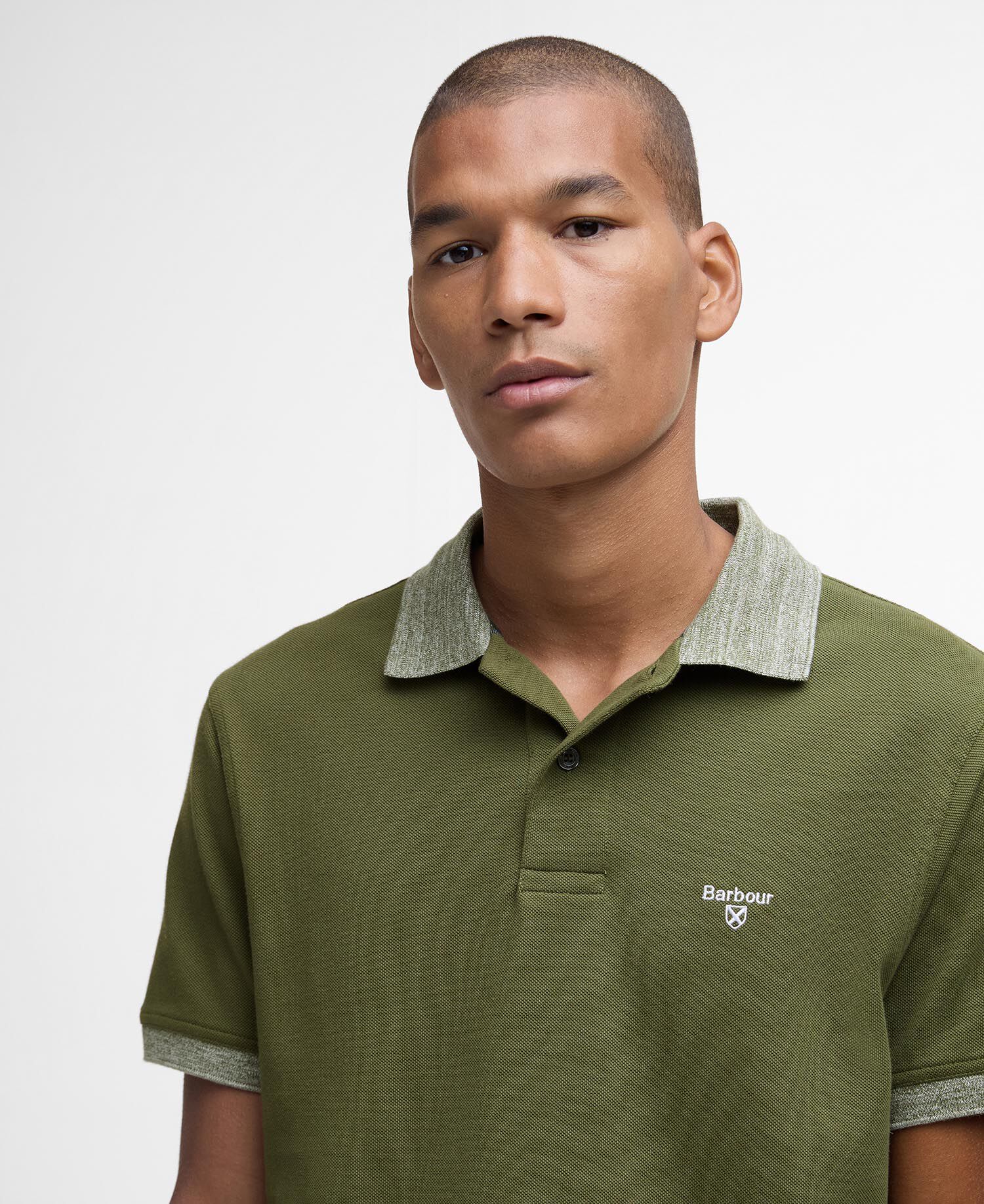 Marlton Tailored Short-Sleeved Polo Shirt Winter Moss