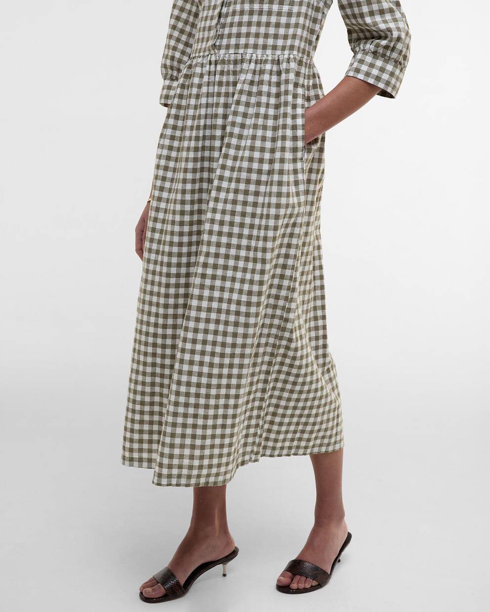 Adele Gingham Midi Dress