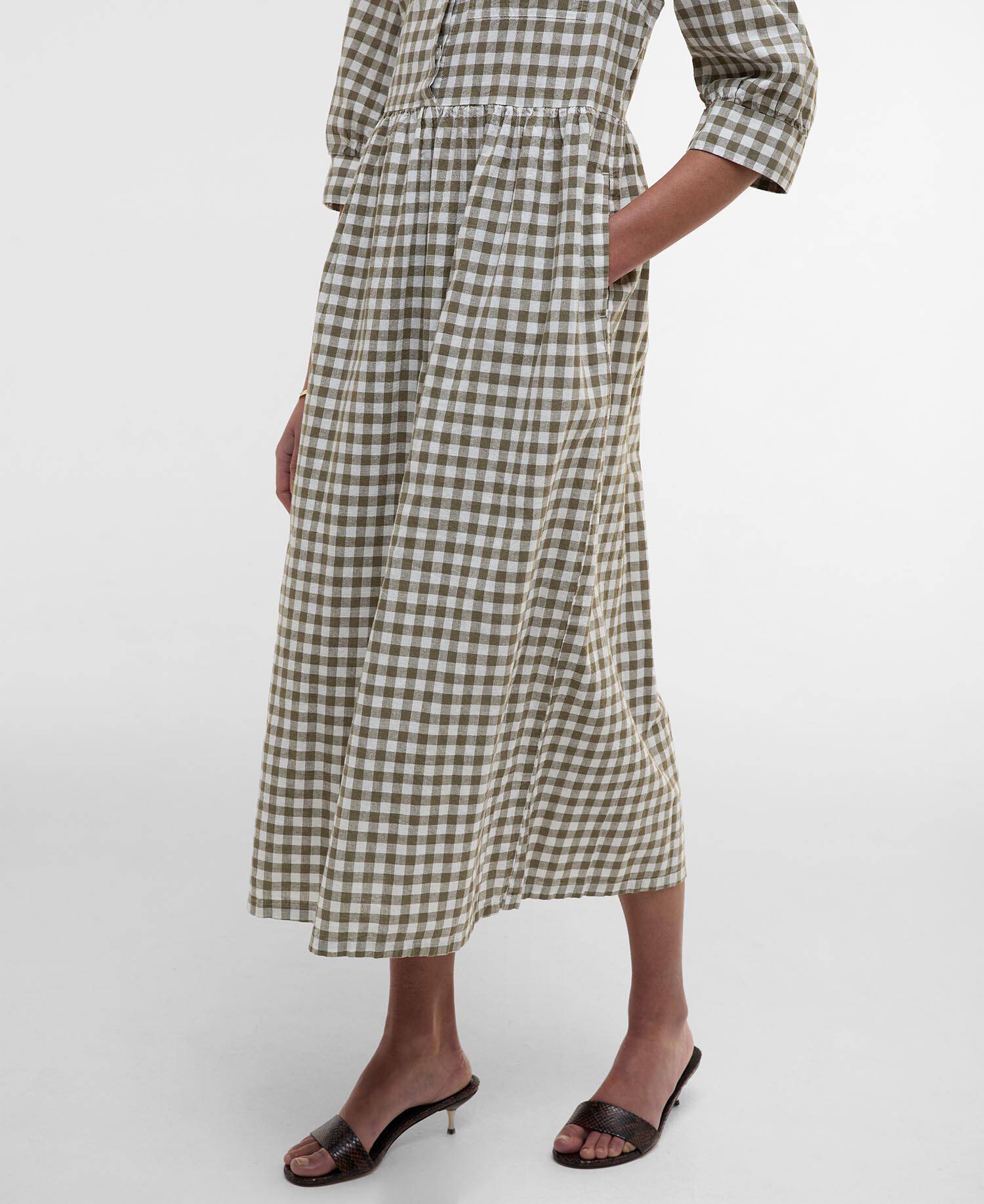 Adele Gingham Midi Dress image number 4