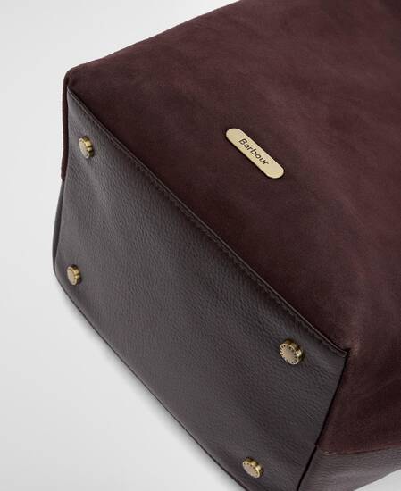 Cedar Suede Bucket Bag Dark Brown