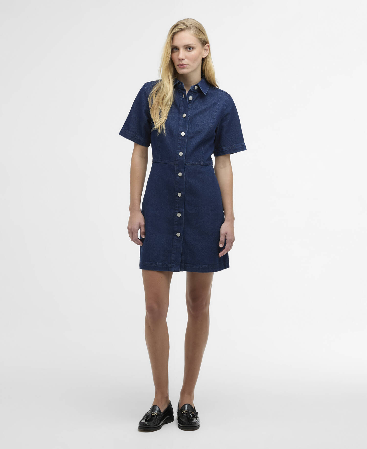 Maia Denim Mini Dress Rinse Wash image number 0