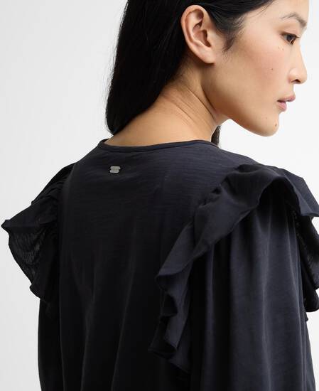 Carleen Ruffled Blouse Dark Navy
