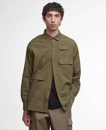 Morwick Oversized Long-Sleeved Shirt British Khaki