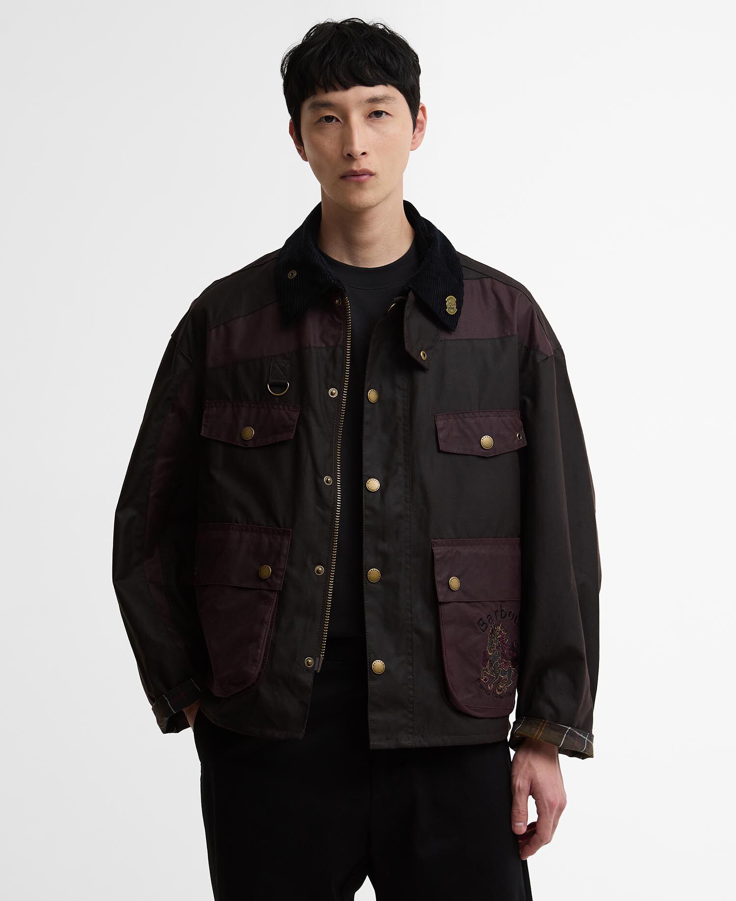 Buy Barbour x Feng Chen Wang Porter Waxed Jacket for USD 780.00