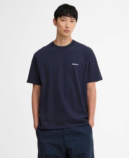 T-shirt oversize con logo Dalton Navy