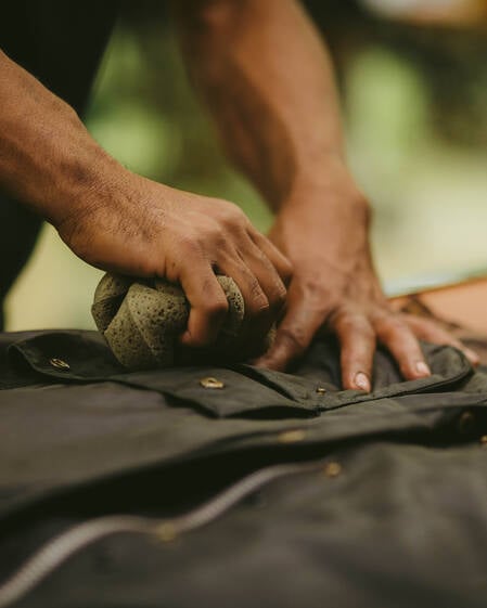 Repair or rewax your Barbour 