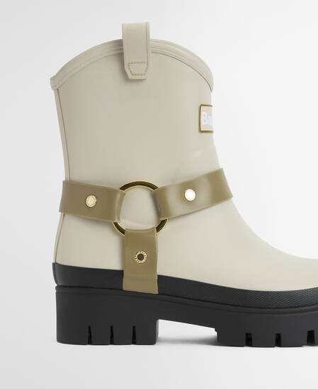 Elley Harness Wellington Boots Light Oak/Bleached Olive