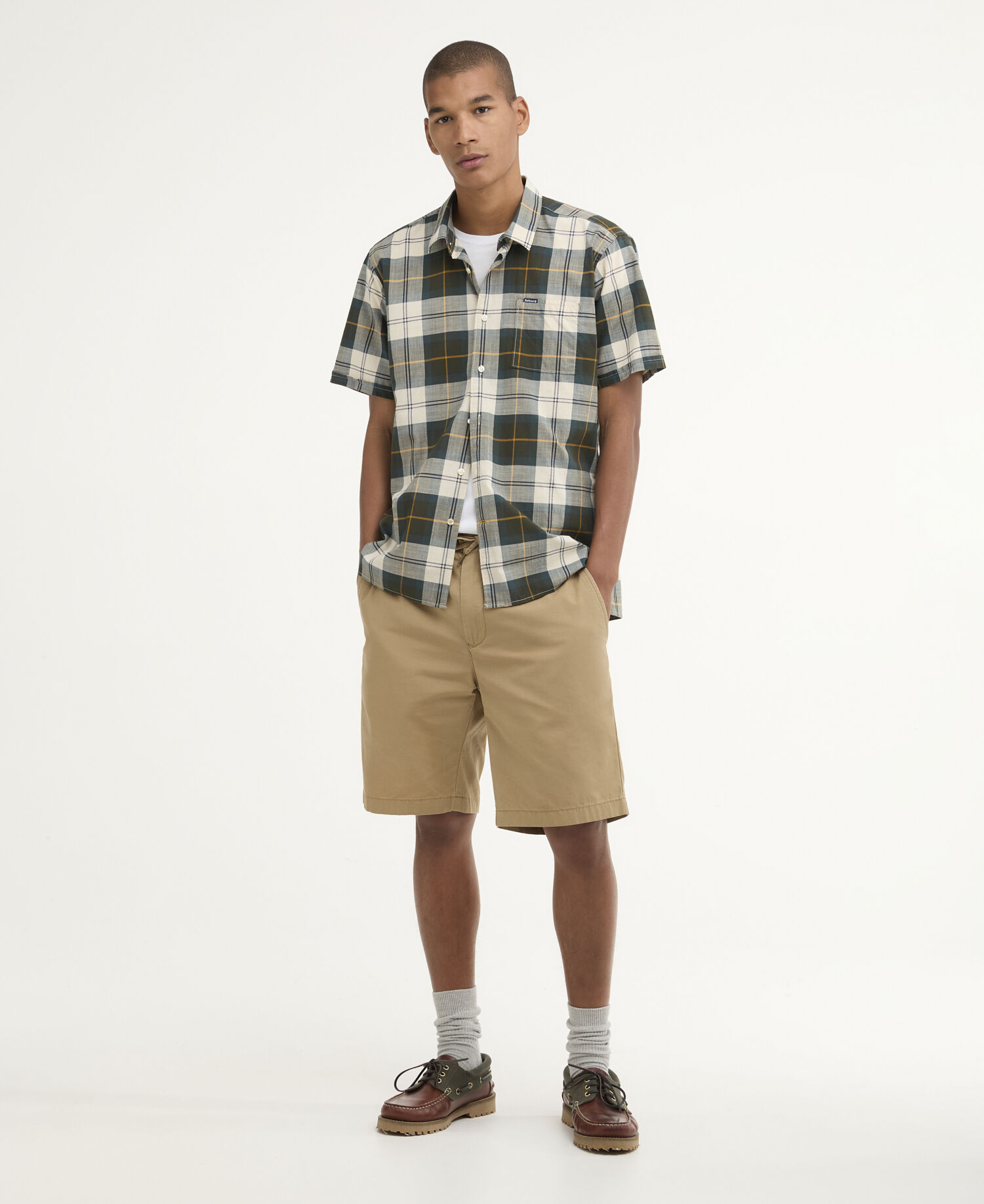 Camicia sartoriale a maniche corte Gordon Ancient Tartan