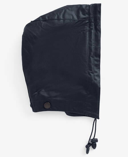 Waxed Cotton Plain Hood Classic Navy