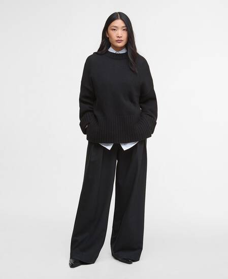 Sophia Crew Neck Jumper Black