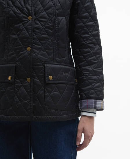 Summer Beadnell Quilted Jacket Classic Black