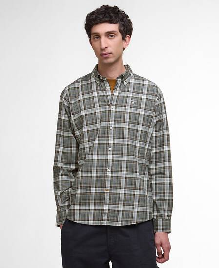 Mosswood Tailored Long-Sleeved Shirt Grey Marl