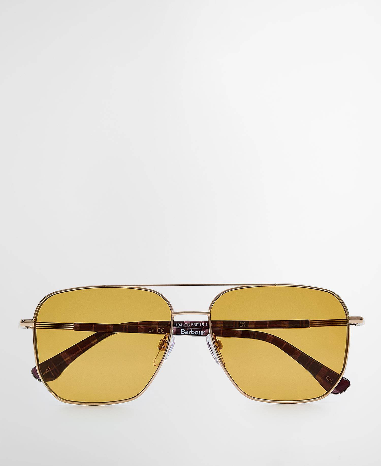Metal Navigator Sunglasses c3 Gold image number 0