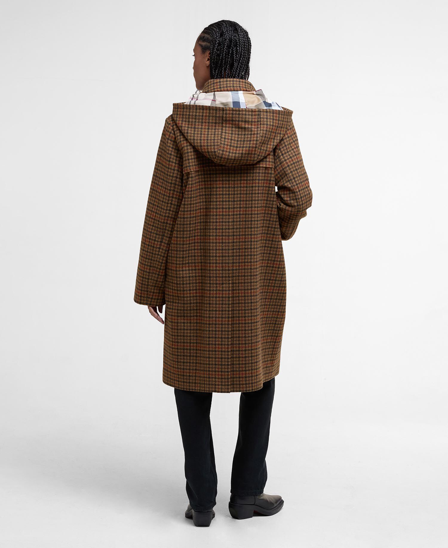 Buy Melody Check Wool Duffle Coat for GBP 419.00 | BARBOUR_GB