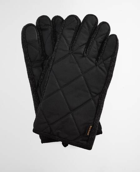 Westerdale Quilted Gloves Black