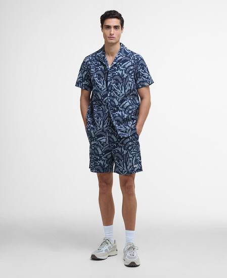 Kew Printed Shorts Navy