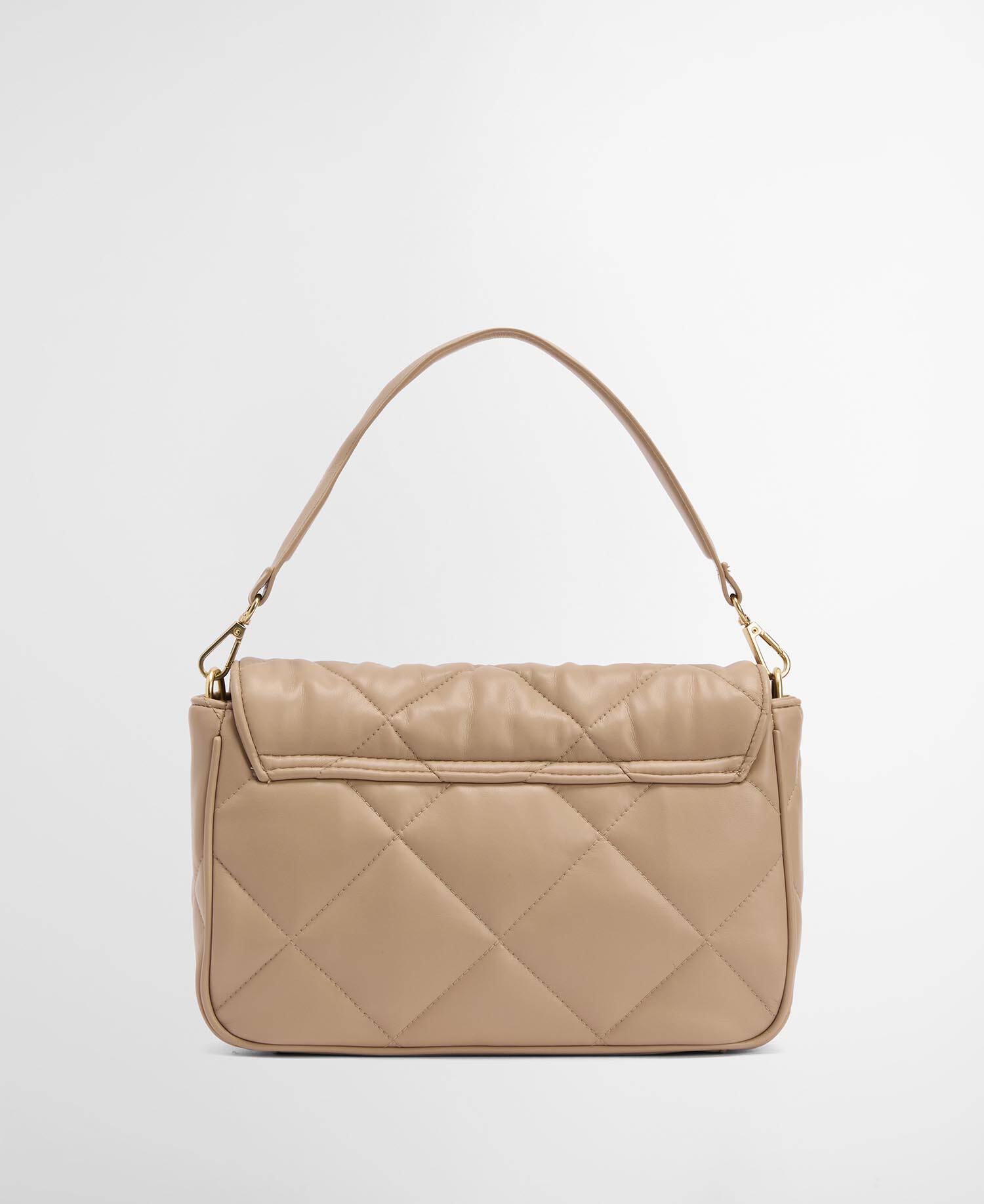 Soft Quilted Shoulder Bag Camel image number 2