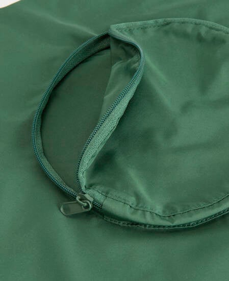 Packable Logo Dog Coat Green