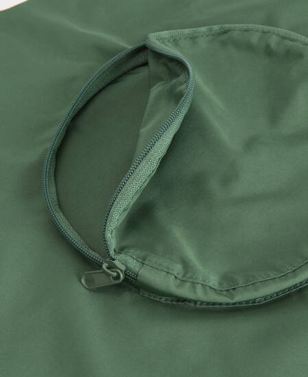 Hundemantel Packable Logo Green