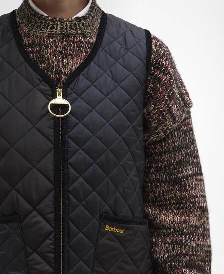 Heslerton Gilet Dark Navy/Black/Dress Tartan