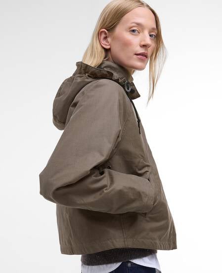 Barbour for Margaret Howell Women's Transport Waxed Jacket Kelp