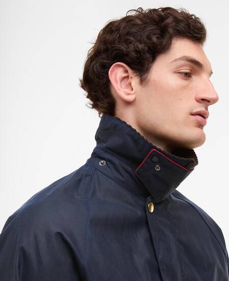 Paul Smith loves Barbour Oversized Bedale Waxed Jacket Night Sky