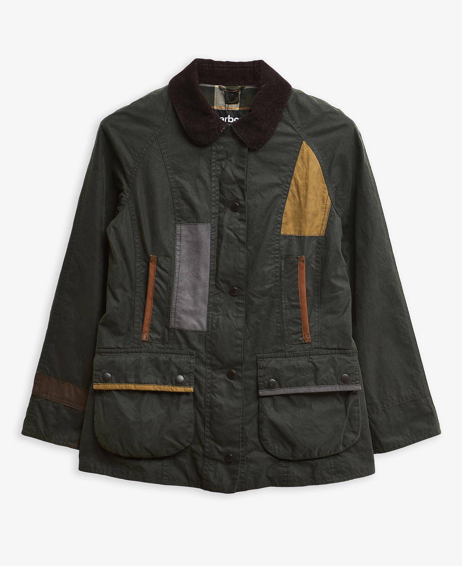 Barbour Re-Loved Beadnell Waxed Jacket - Size 10 Sage image number 0