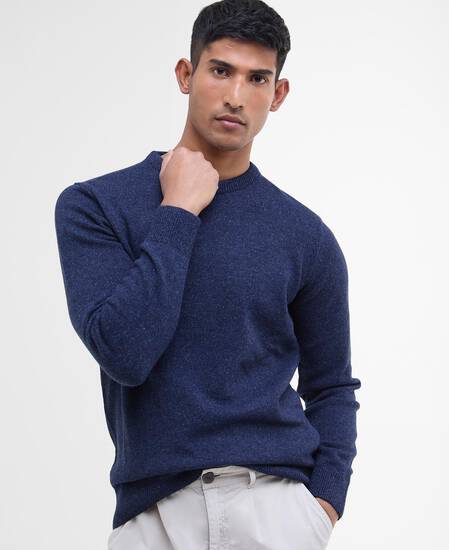Essential Tisbury Crew-Neck Jumper Deep Blue