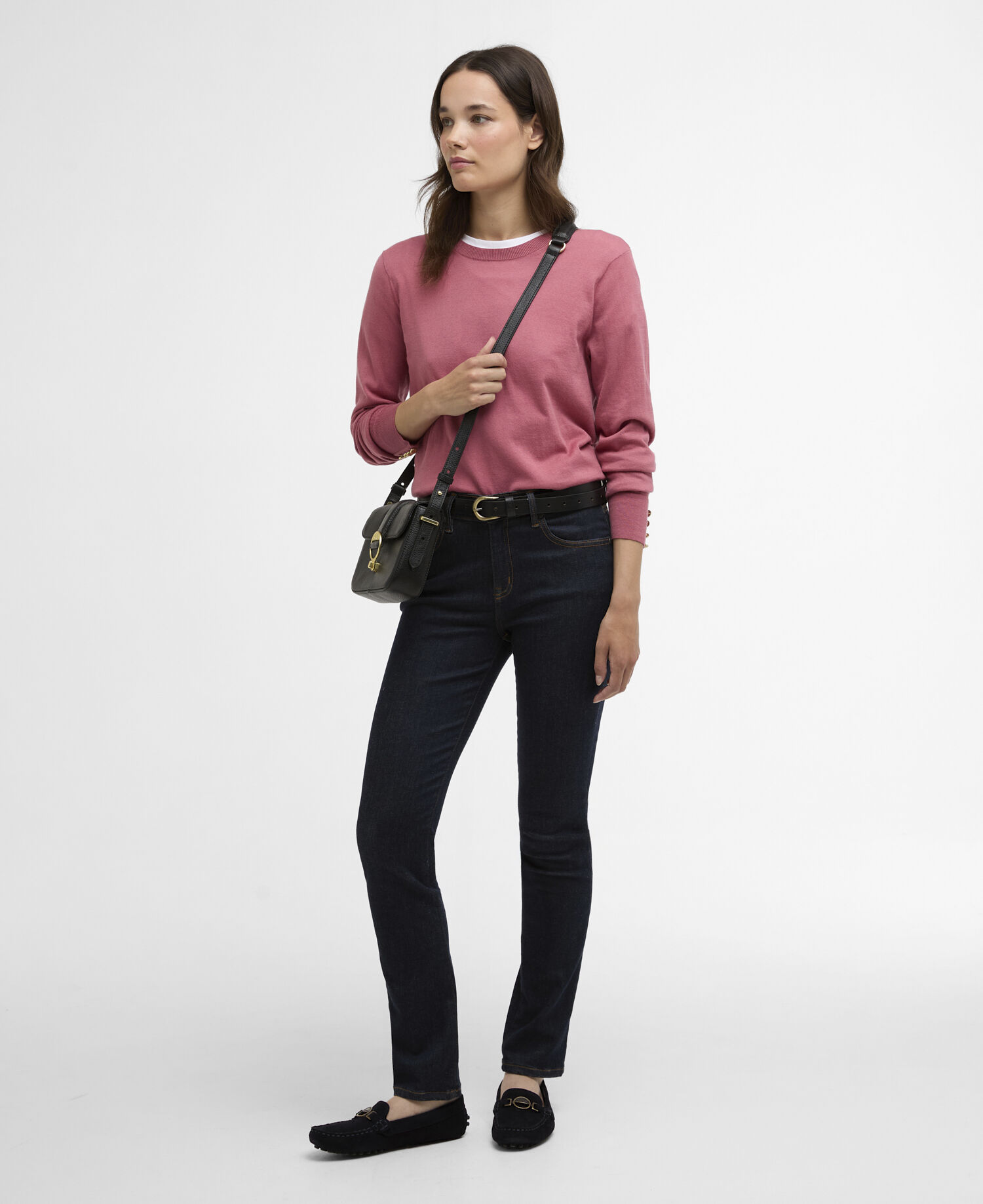 Clover Crew-Neck Jumper Wildberry