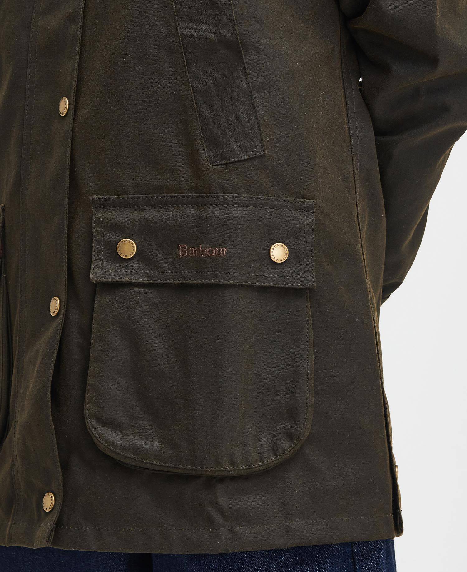 Acorn Waxed Jacket Olive image number 6
