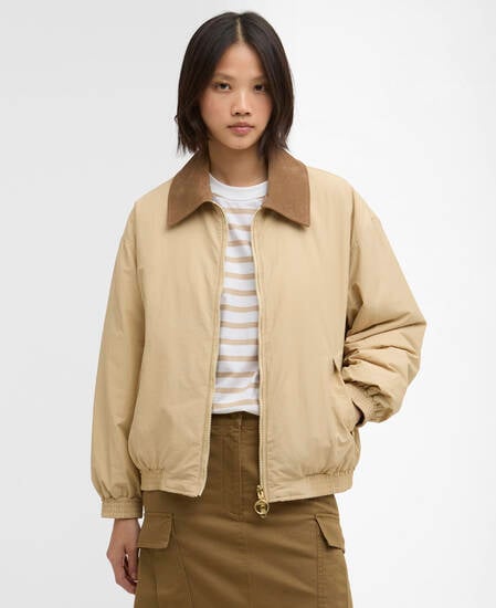Maureen Reversible Casual Jacket Pale Khaki / Dress